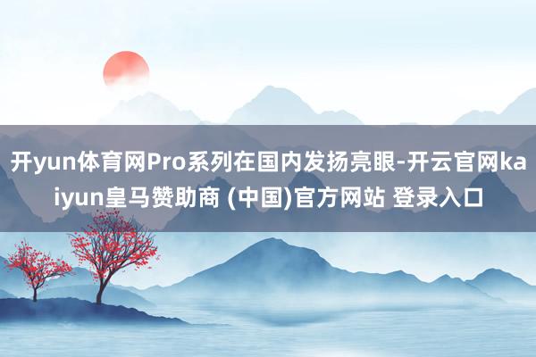開yun體育網(wǎng)Pro系列在國內(nèi)發(fā)揚亮眼-開云官網(wǎng)kaiyun皇馬贊助商 (中國)官方網(wǎng)站 登錄入口
