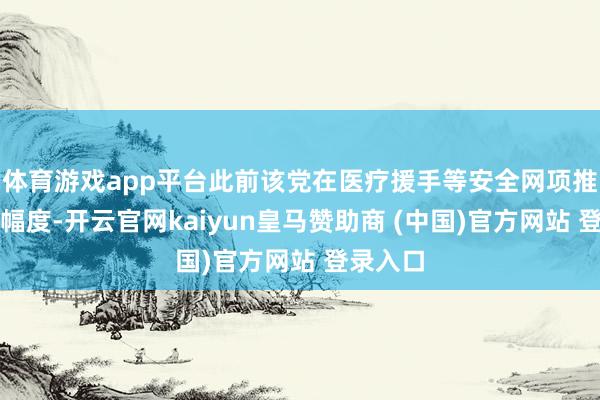 體育游戲app平臺(tái)此前該黨在醫(yī)療援手等安全網(wǎng)項(xiàng)推測(cè)削減幅度-開云官網(wǎng)kaiyun皇馬贊助商 (中國(guó))官方網(wǎng)站 登錄入口